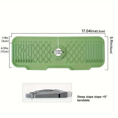 Silicone Kitchen Faucet Drip Tray, for Soap & Sponge