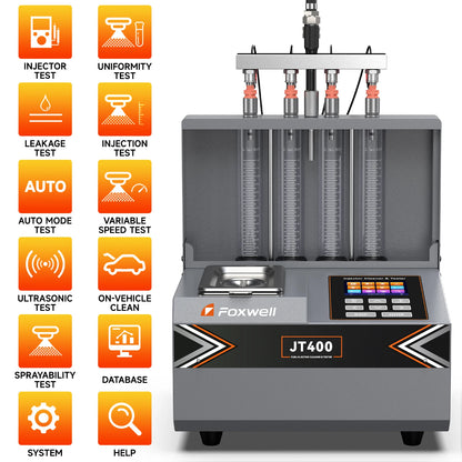 4 Cylinder Ultrasonic Fuel Injector Cleaner GDI EFI