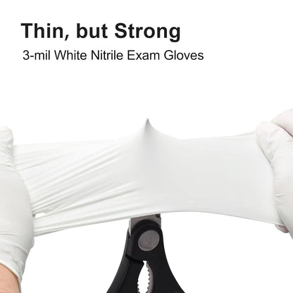 White Nitrile Gloves Perfect for Kitchen & Gardening