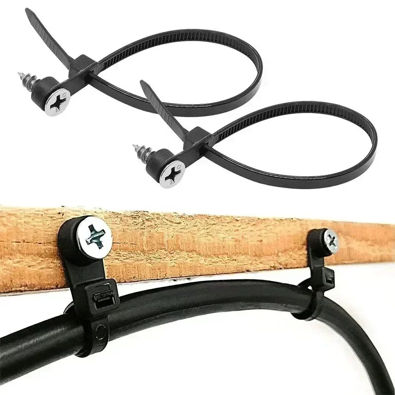 Nylon Cable Ties with Screw Hole Mount