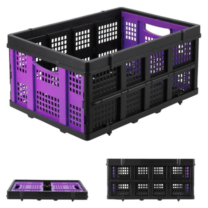 55L Heavy-Duty Collapsible Plastic Crate