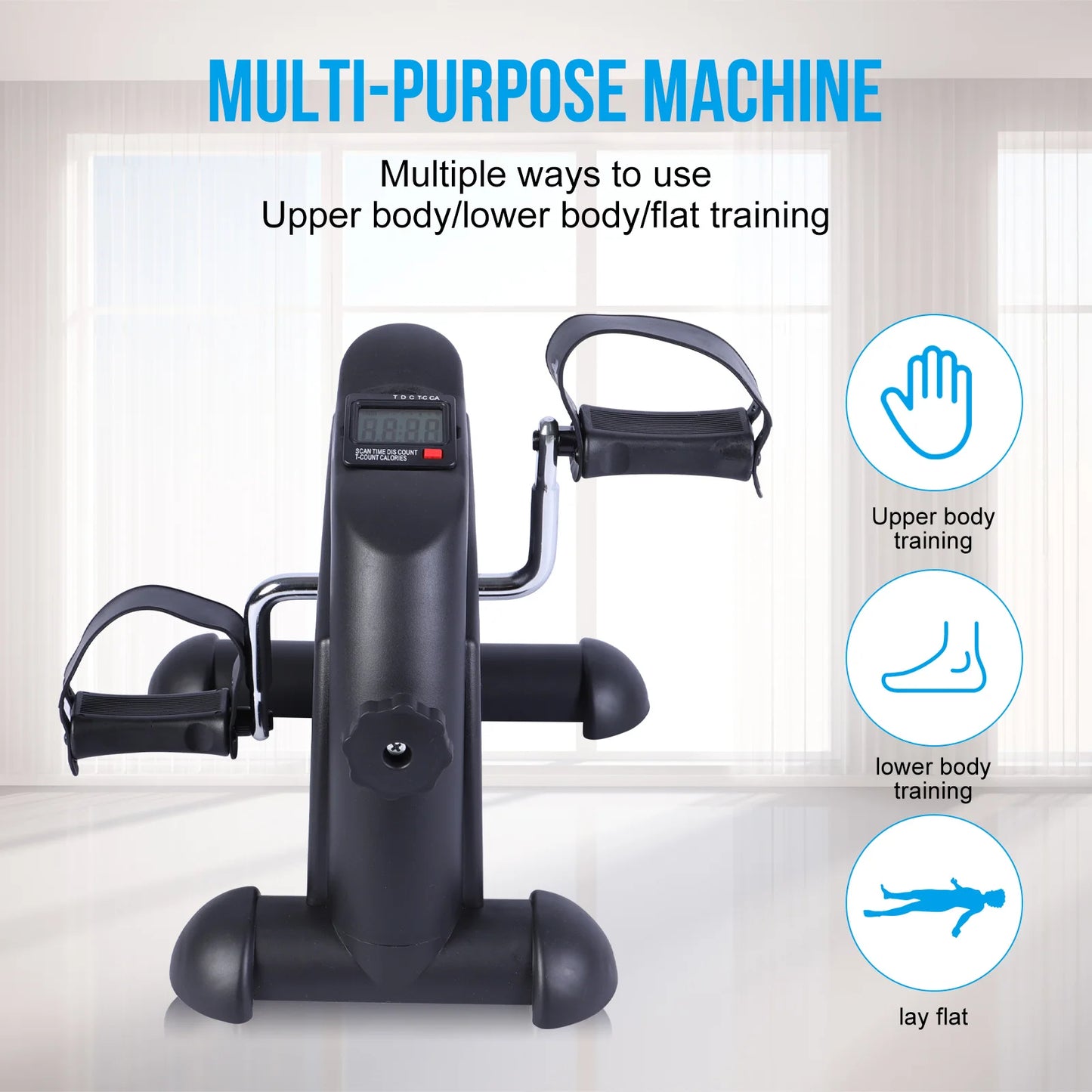Portable Multi-Function Exercise Bike for Leg, Arm & Knee Training