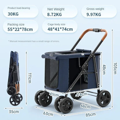 Large Multiple Pet Cart