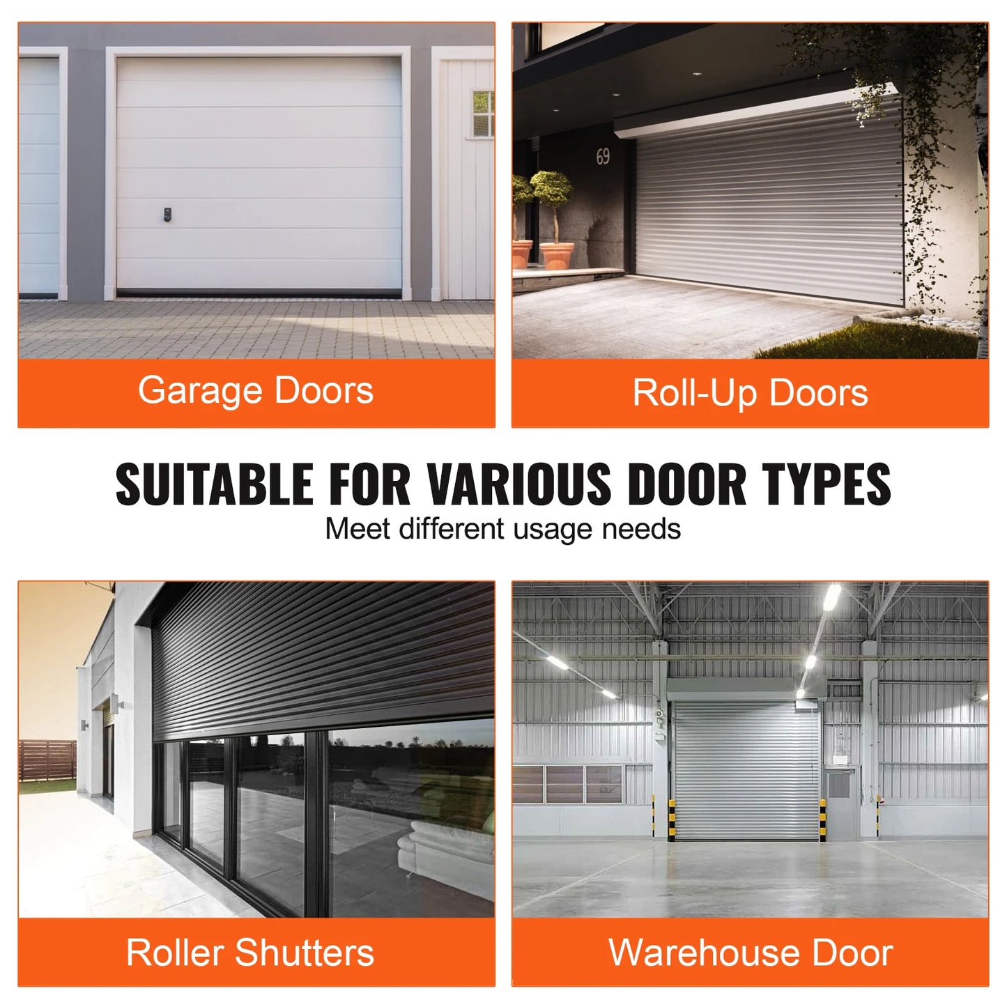 4.8m Garage Door Seals Bottom Rubber U Shape +O Ring