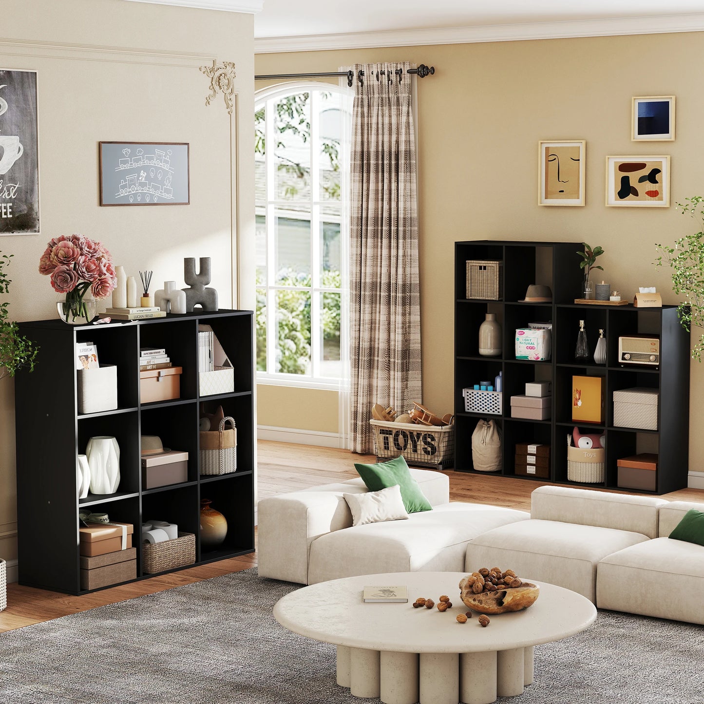 8 or 9 Cube Wooden Storage Organizer