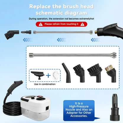 2500W Portable Handheld Steam Cleaner