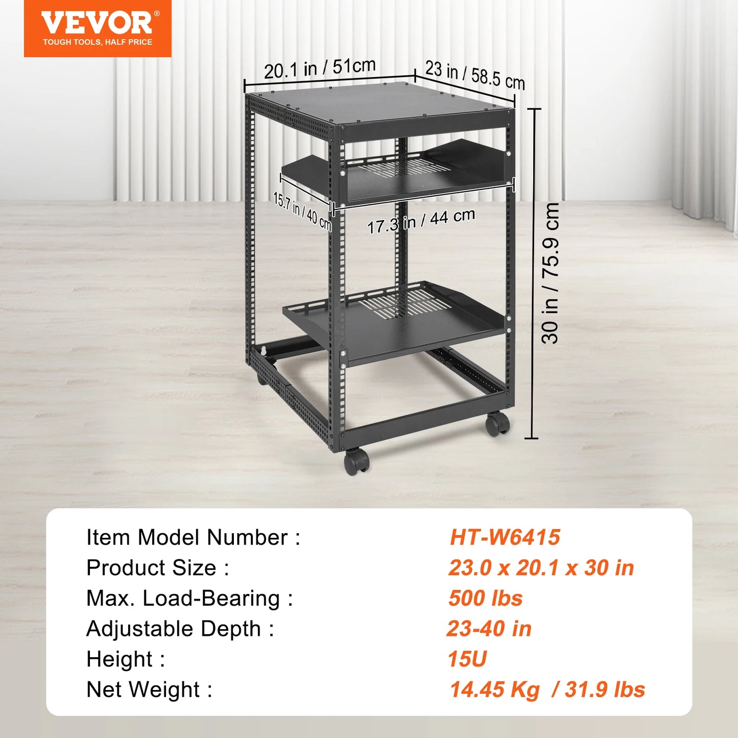 Open Frame Server Rack, Floor Standing or Wall Mounted