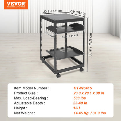 Open Frame Server Rack, Floor Standing or Wall Mounted