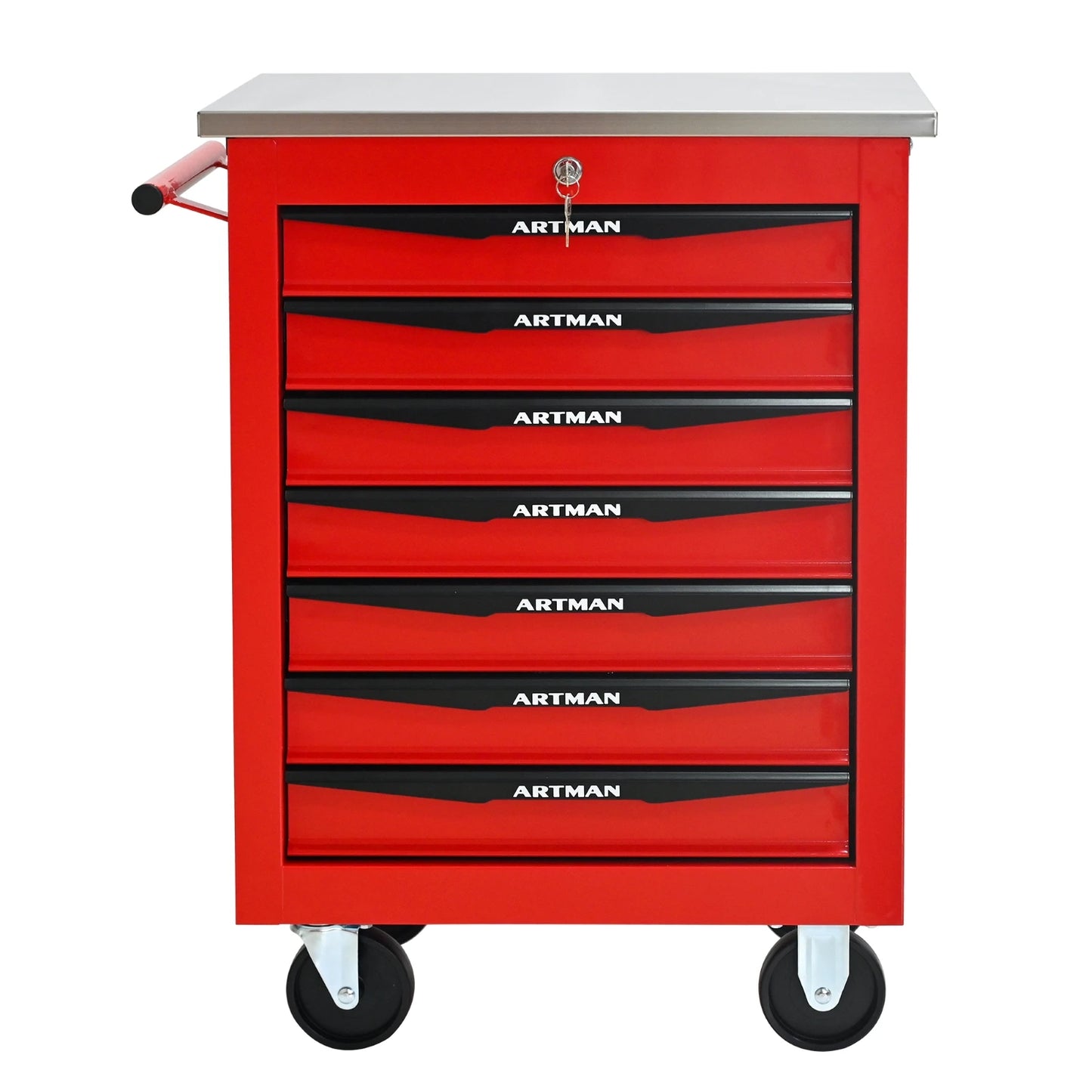 7 Drawer Rolling Tool Box, Heavy Duty, Lockable