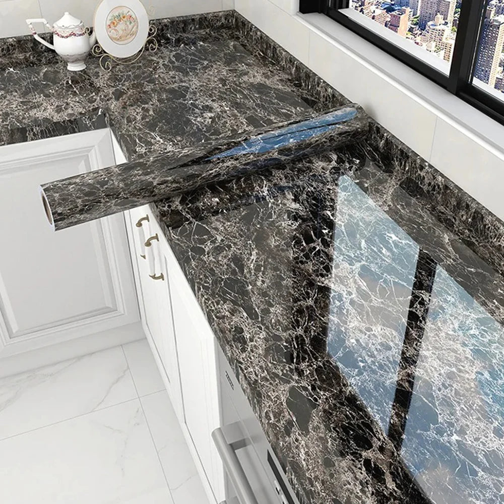 Suitable for kitchen self-adhesive  pvc counter top replacement