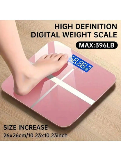 Body Fat Bathroom Scale with Tempered Glass 390 lbs Capacity