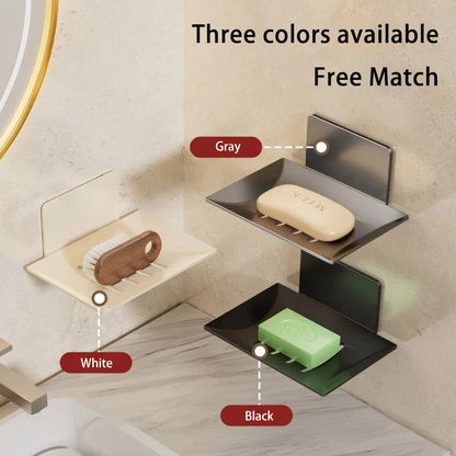 Wall Mounted Black Carbon Steel Soap Dish