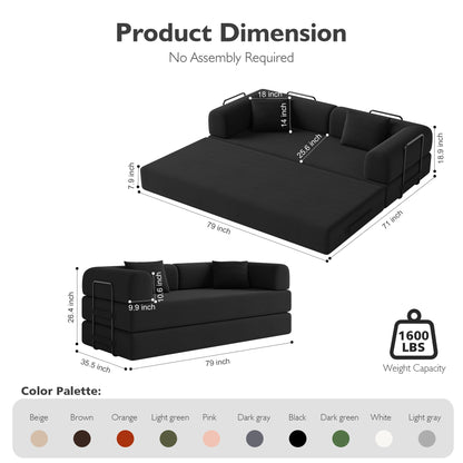 5-in-1 DIY Combination Modular Sofa Bed