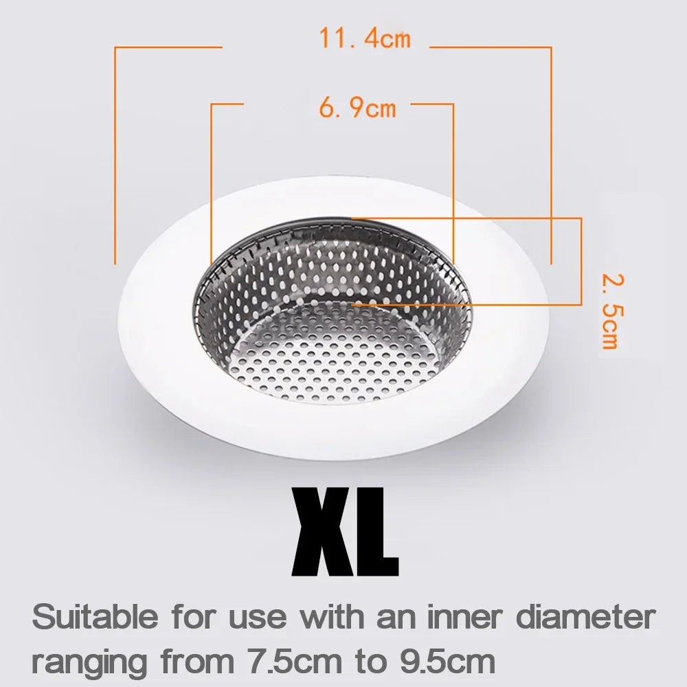 1 or 2 Kitchen Sink Stainless Steel Mesh Drain Filter
