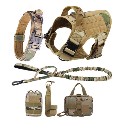 Large Dog Harness, Collar and Leash Set for Training and Walking
