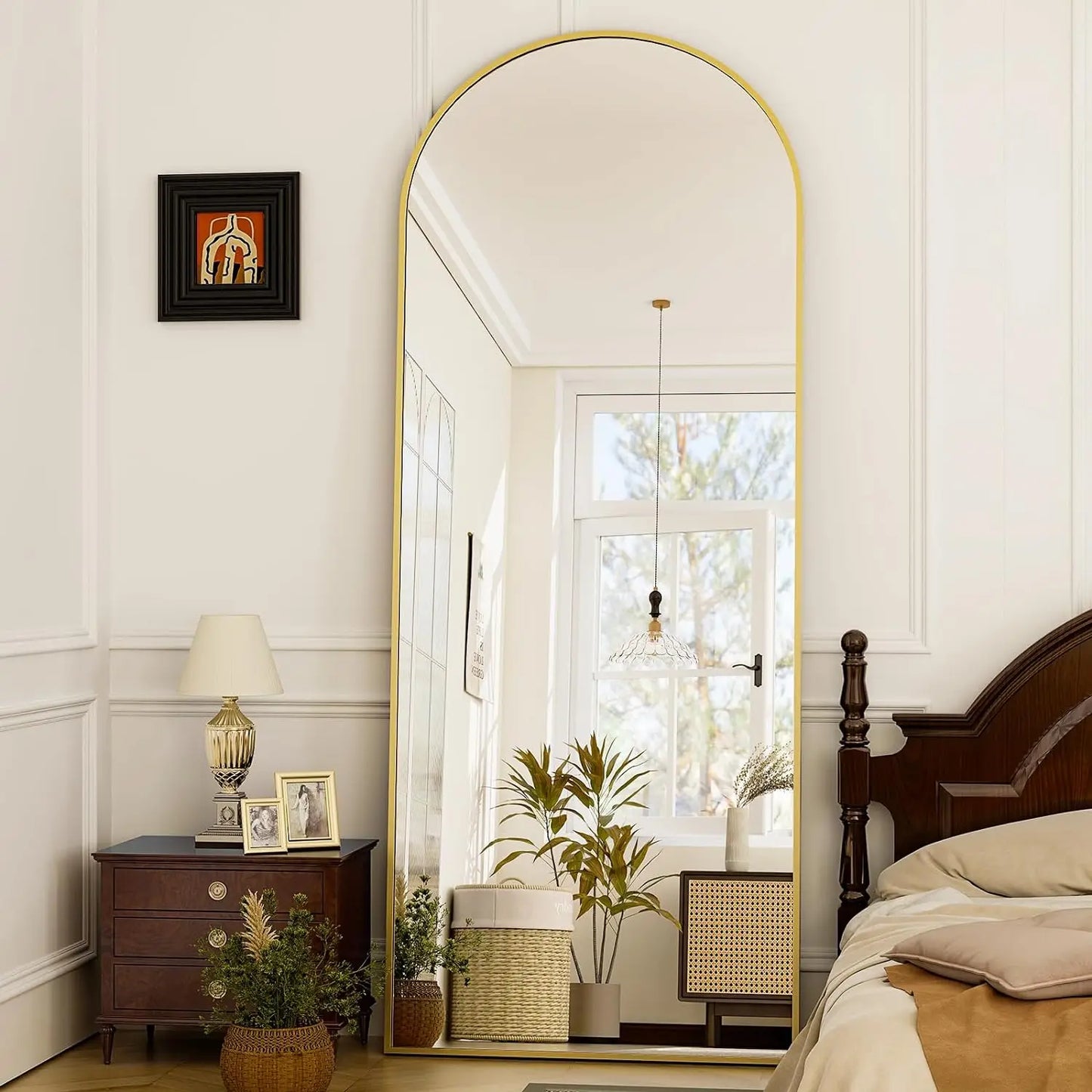 21x64 inch Arched Full Length Mirror for Bedroom