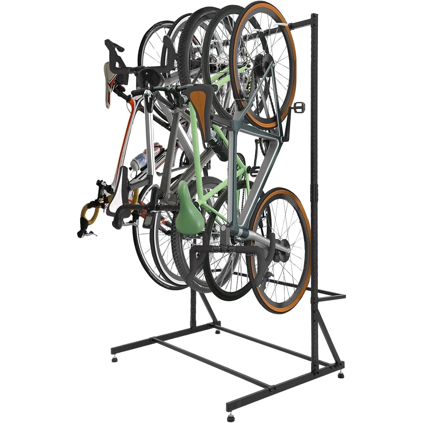 Freestanding 5 Bike Storage Rack. w/Adjustable Height