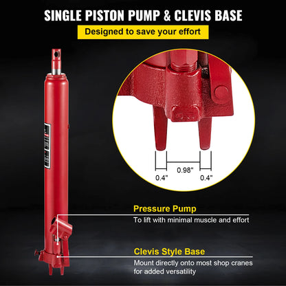 8 Ton Hydraulic Ram Replacement for Shop Cranes