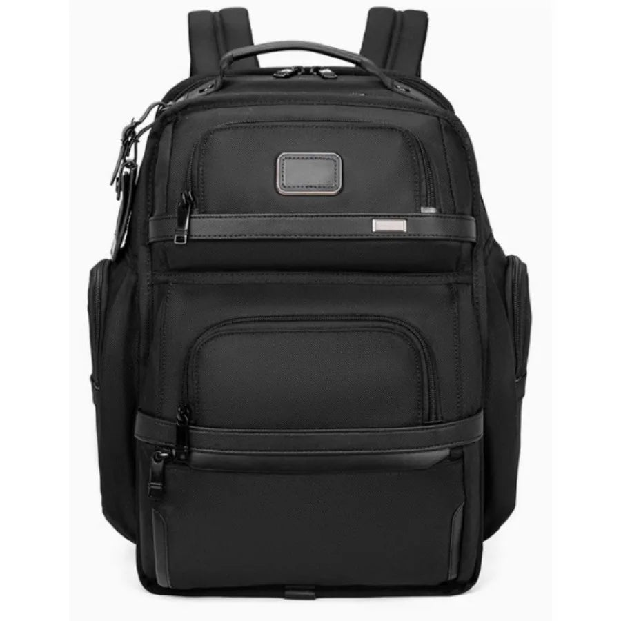 Black Multi-Pocket Business Laptop Backpack