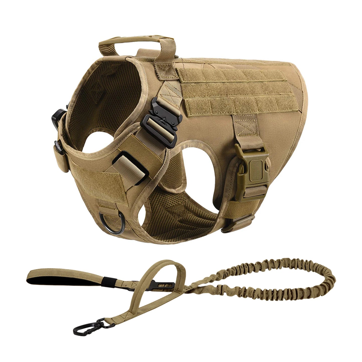 Tactical Dog Harness, Collar, and Leash