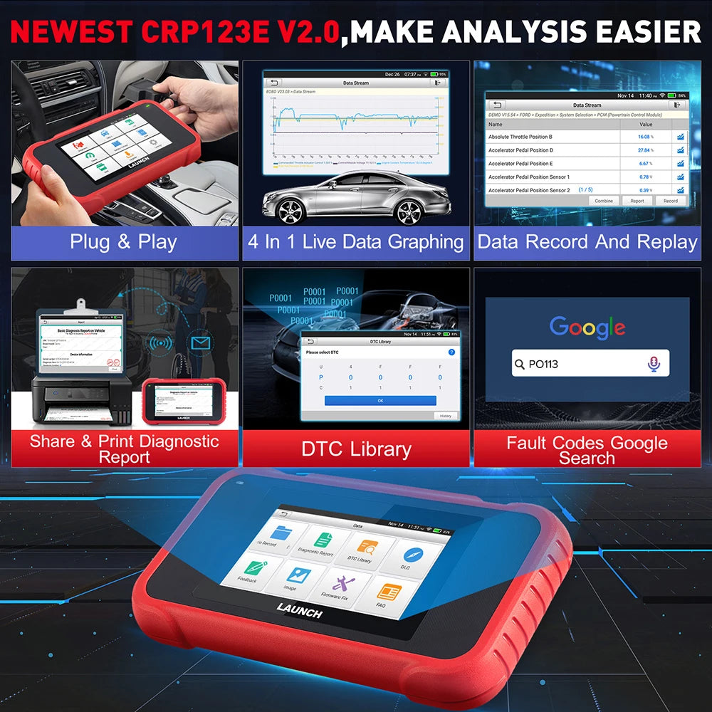 2026 New-LAUNCH X431 OBD2 Diagnostic Scanner