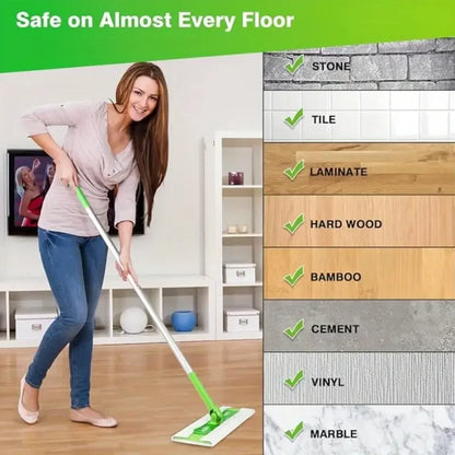 100PCS Disposable Floor Cleaning Wipes for Flat Swivel Mop