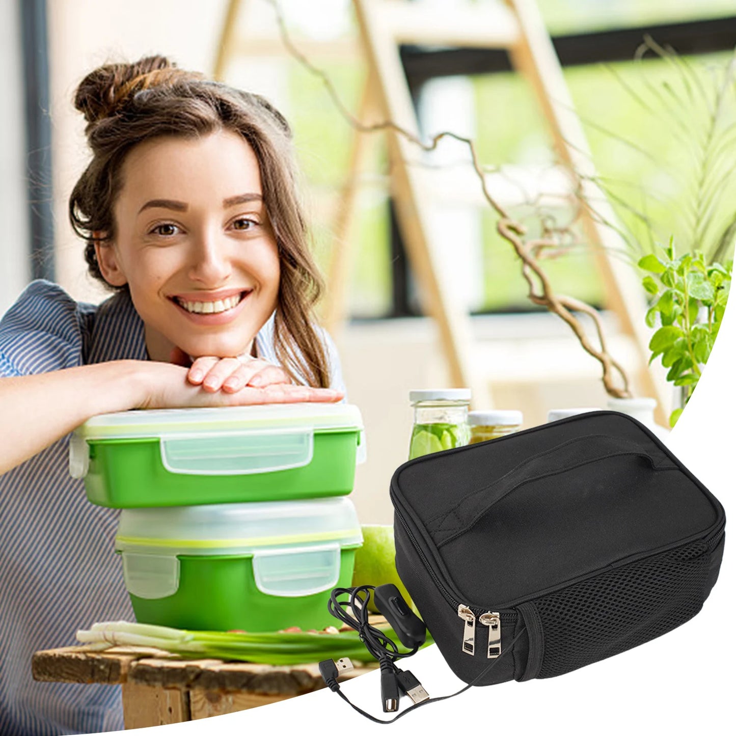 USB Lunch Bag Warmer For Office, Travel, Home or Kitchen