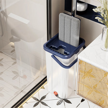 Floor Washing Mop. Mop Bucket Separates Clean and Dirty Water
