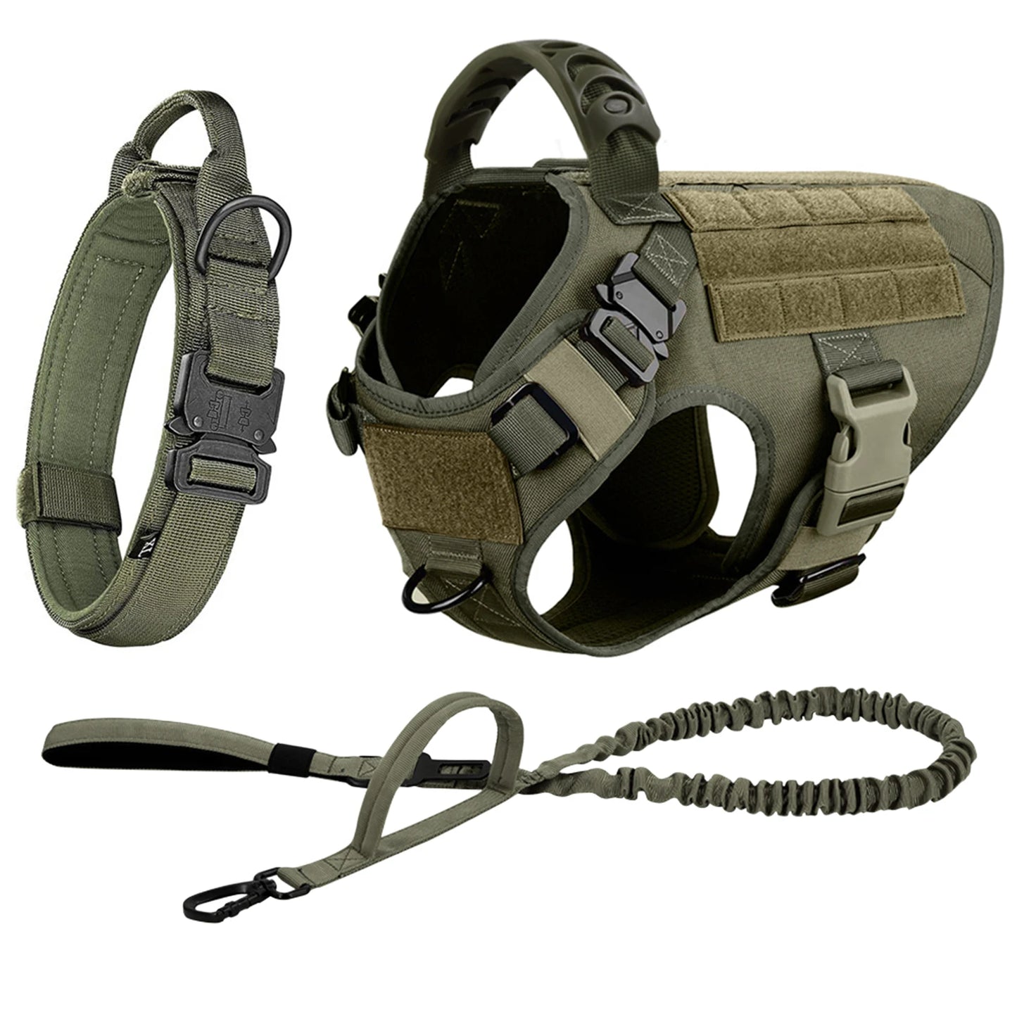 Large Dog Harness, Collar and Leash Set for Training and Walking