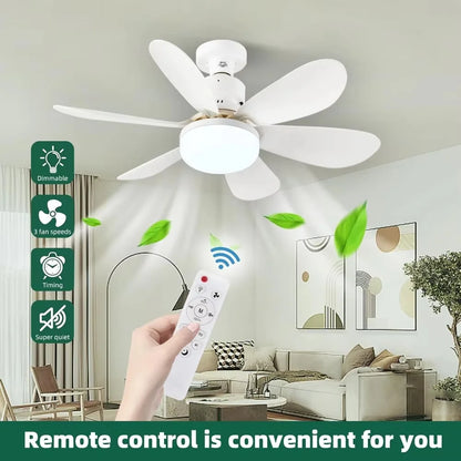 40W Ceiling Fan with Remote Control LED Light