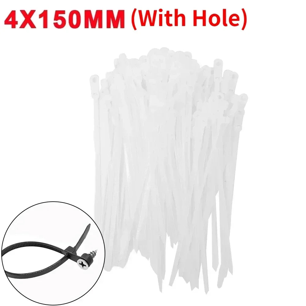 Nylon Cable Ties with Screw Hole Mount