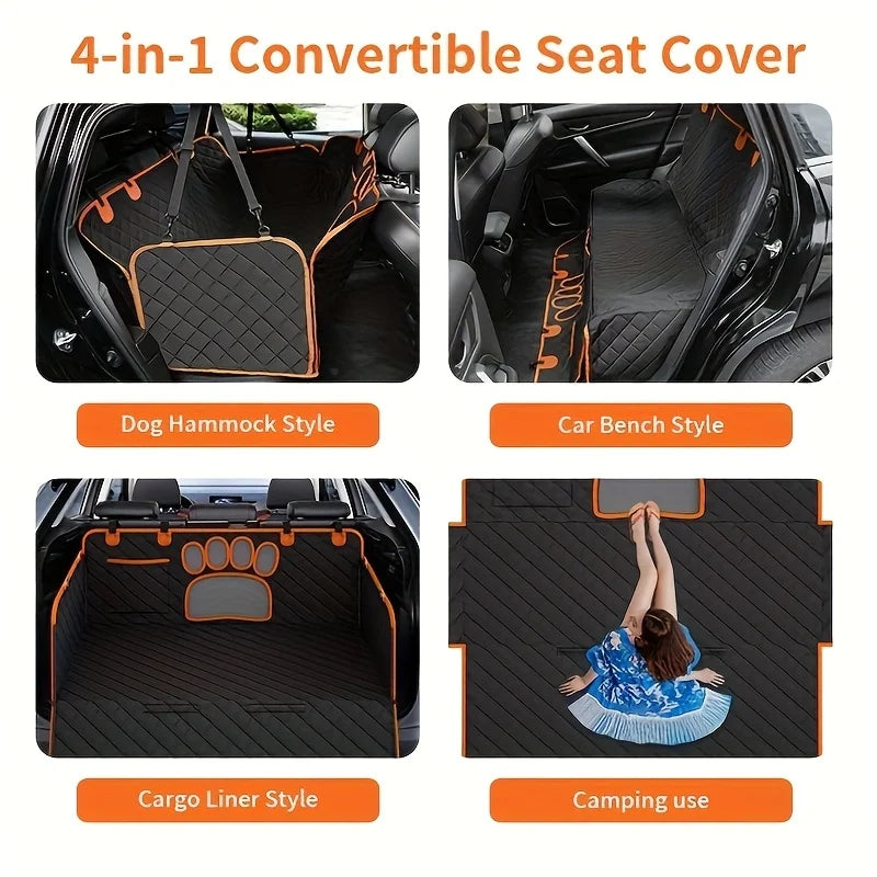 Dog Seat Cover, Anti Slip Durable Pet Rear Seat Cover