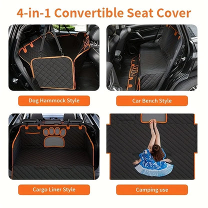 Dog Seat Cover, Anti Slip Durable Pet Rear Seat Cover