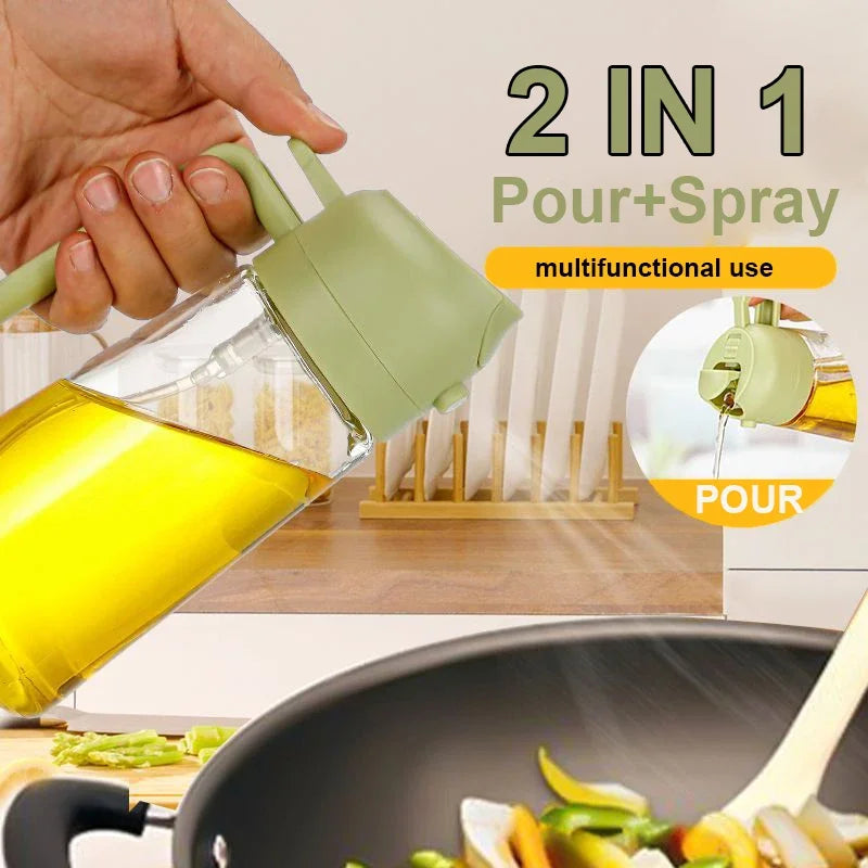 2-in-1 Kitchen Oil Sprayer and Mister for Cooking