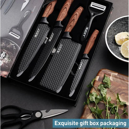 6-Piece Stainless Steel Kitchen Knife Set