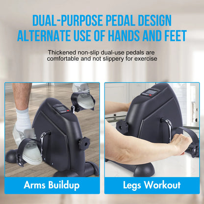 Portable Multi-Function Exercise Bike for Leg, Arm & Knee Training