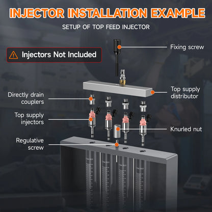 4 Cylinder Ultrasonic Fuel Injector Cleaner GDI EFI