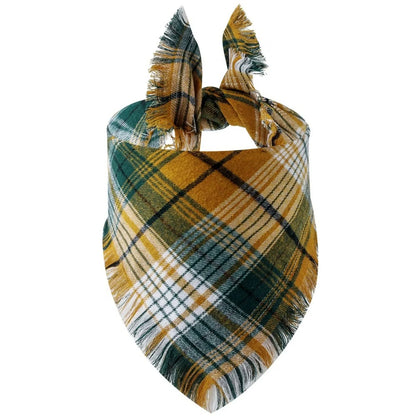 Dog Bandana Classic Plaid Scarf