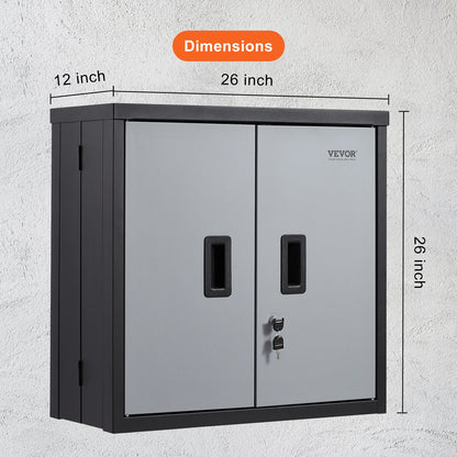 Foldable Locker, Wall Mounted, w/Adjustable Shelf