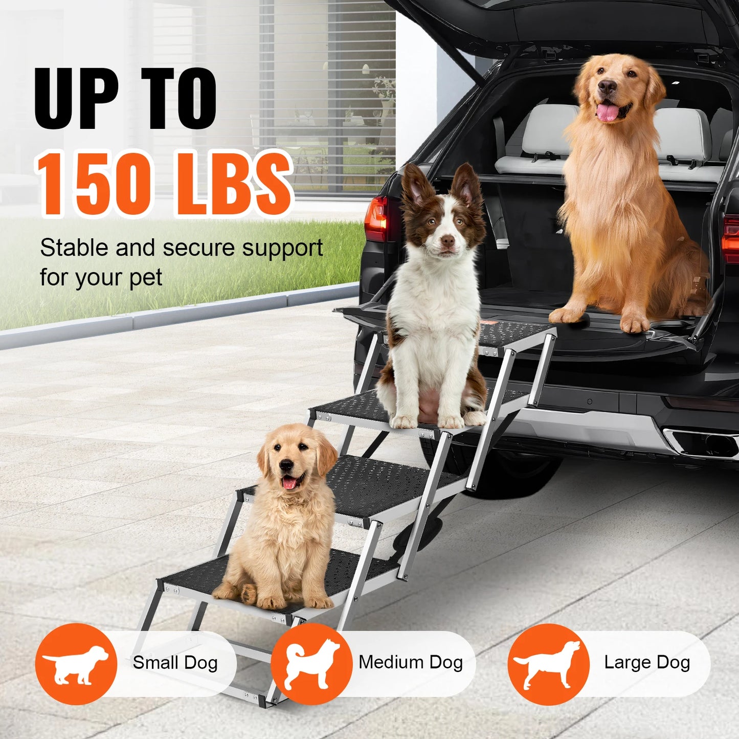 Dog Stair. Lightweight Aluminum Ladder for SUV's and Trucks