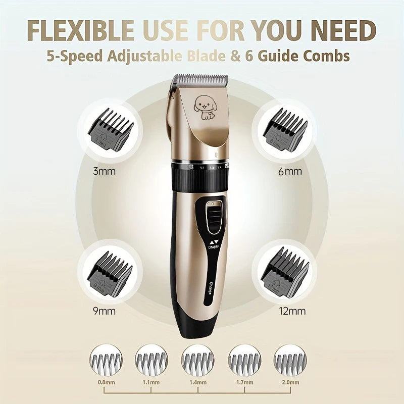 Pet Hair Trimmer Kit for Dogs and Cats
