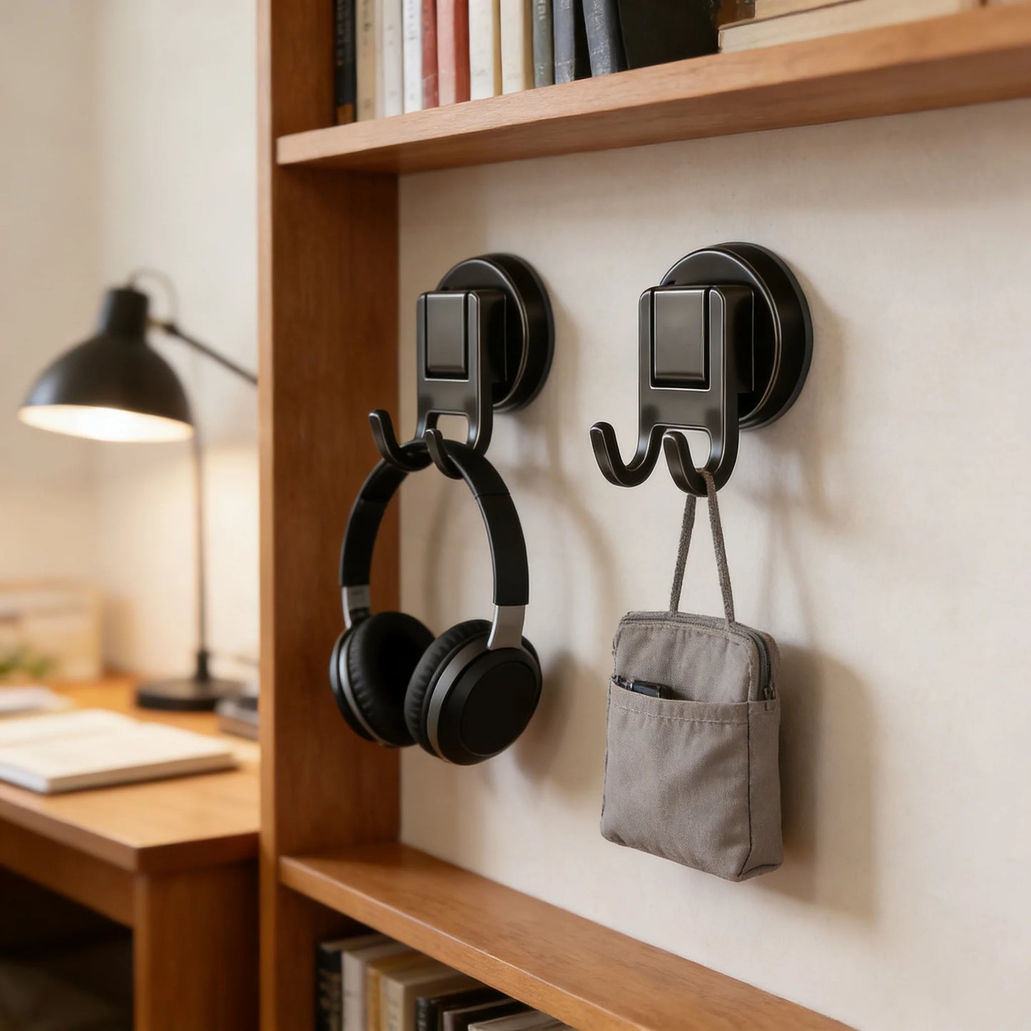 Double Hook Suction Cup No Drill Wall Hooks