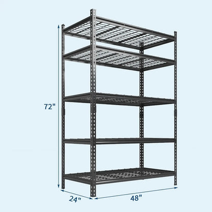 Garage Shelving - 2200 LBS Heavy Duty 5 Tier Storage Shelves
