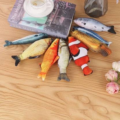 Simulation fish cat-teasing toys