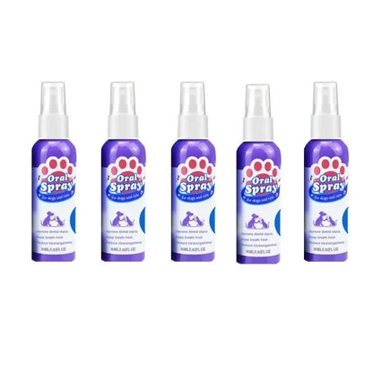 Pet Teeth Cleaning Spray for Tooth Stains & Fresh Breath