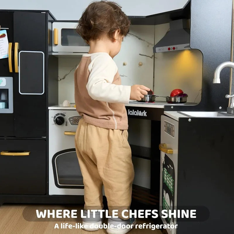 Toddlers Wooden Corner Kitchen Play-set