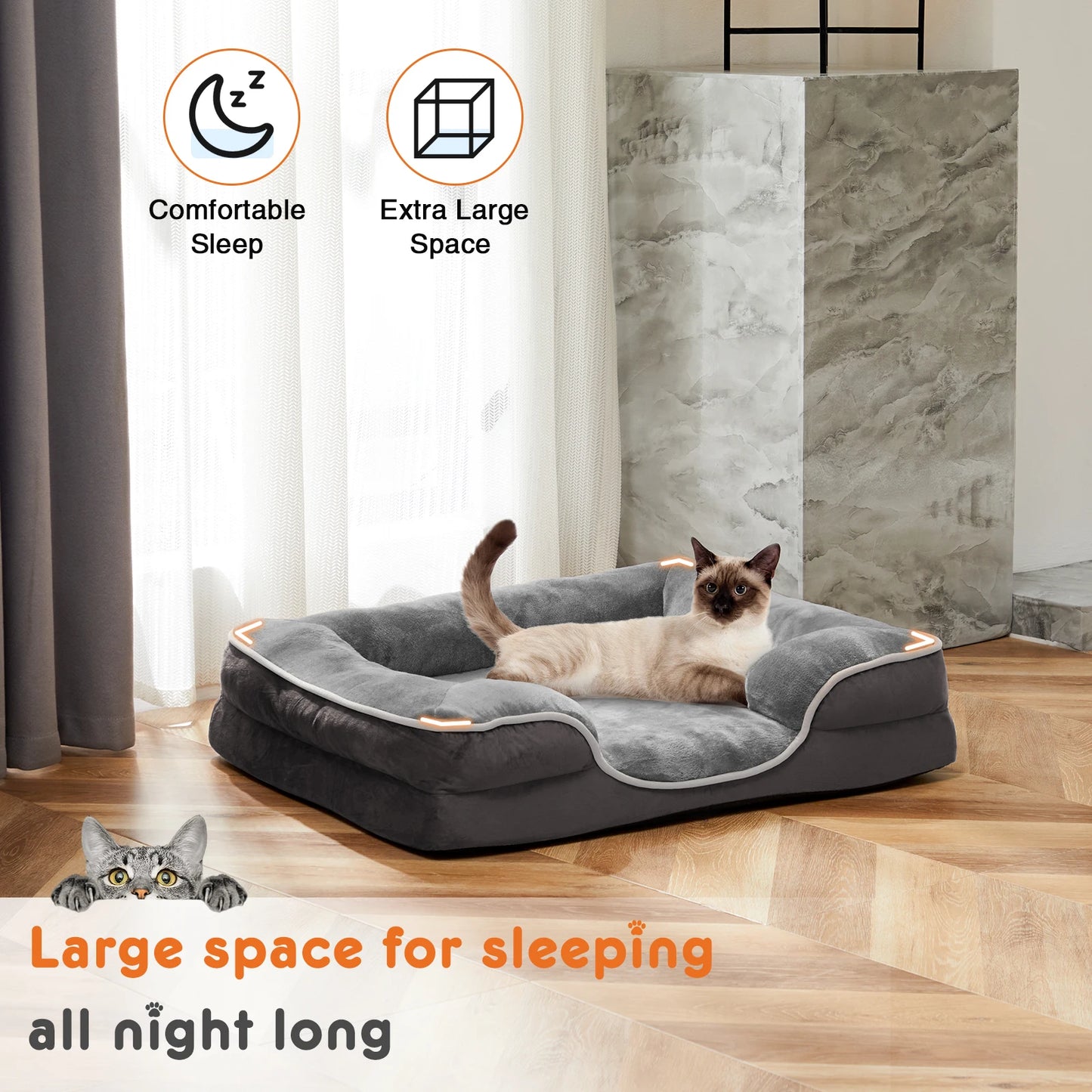 Orthopedic Dog Bed w/ Washable Cover