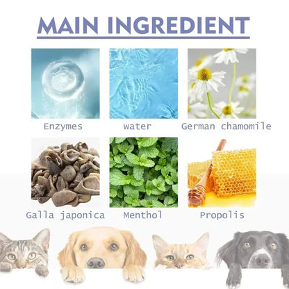 Pet Teeth Cleaning Spray for Tooth Stains & Fresh Breath