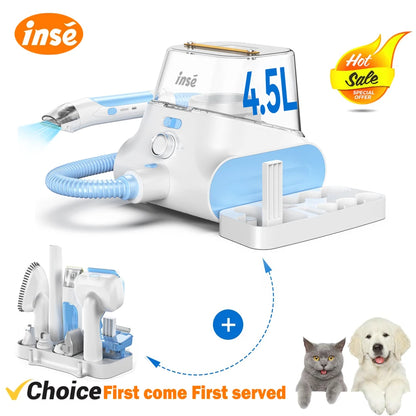 Dog Vacuum Grooming Kits with Pet Clipper