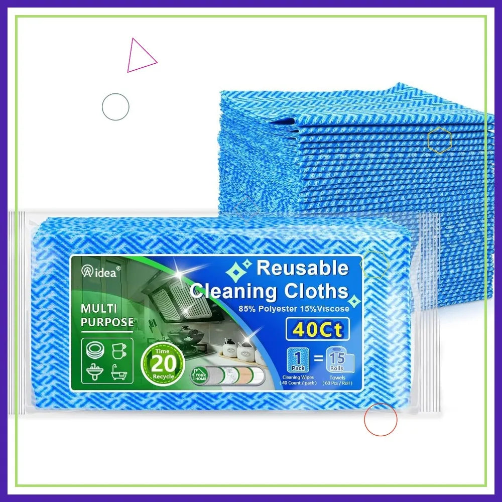Reusable Cleaning Cloths 40Ct